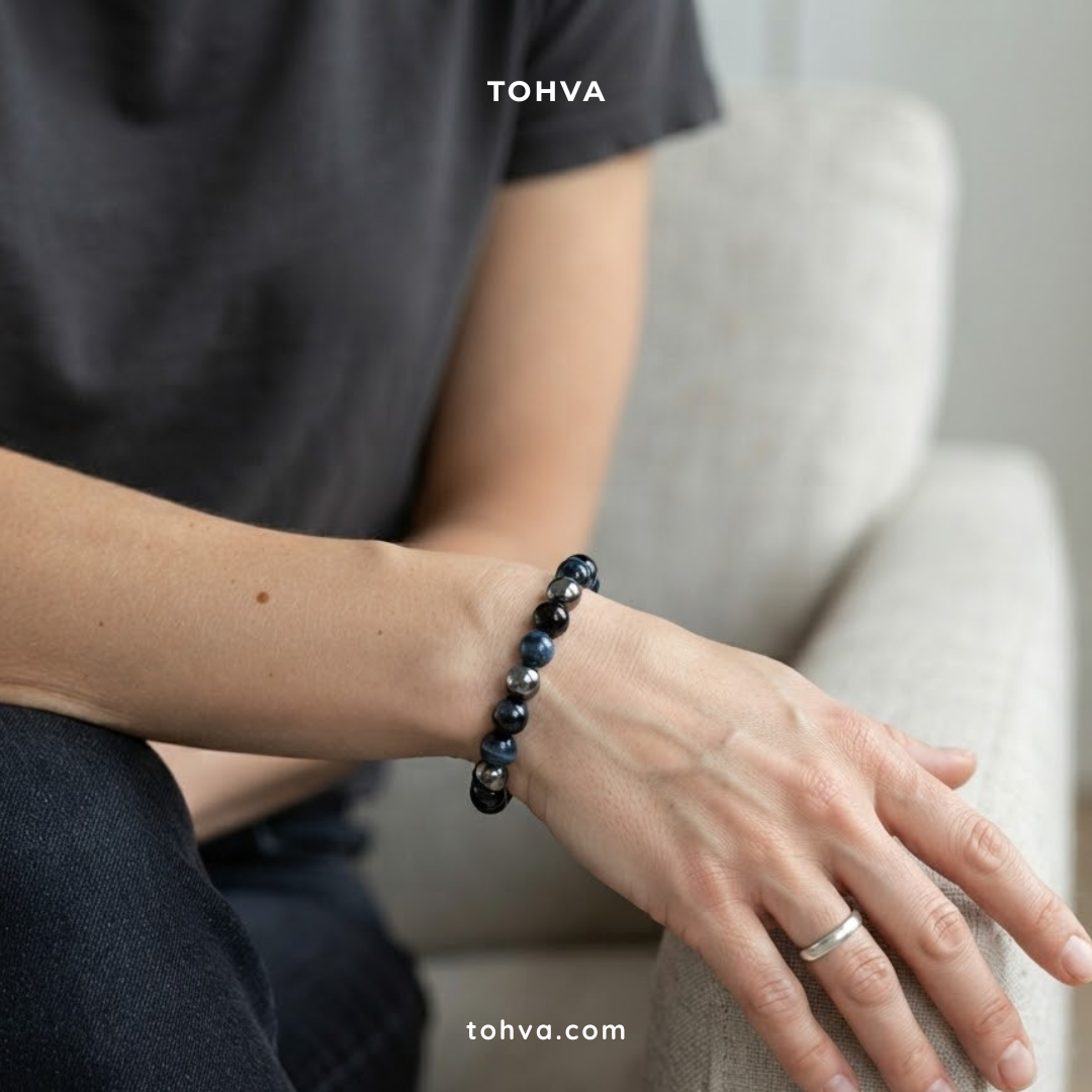 Blue Multistone Bracelet | Certified Protective Crystal Jewelry