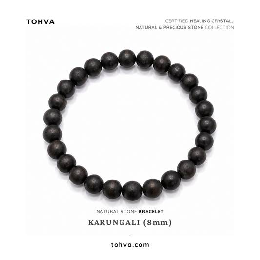 Karungali Natural Stone Bracelet | Certified Traditional Strength & Protection Jewelry