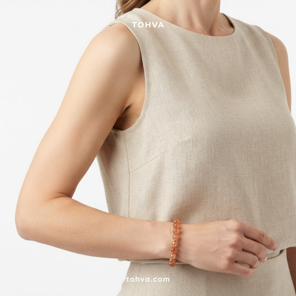 Citrine Natural Stone Bracelet | Certified Abundance Crystal Jewelry