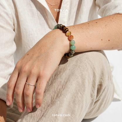 Money Magnet Natural Stone Bracelet | Prosperity & Abundance Crystal Jewelry