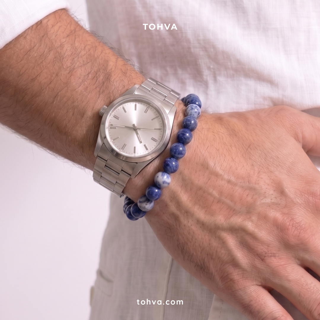 Lapis Lazuli Natural Stone Bracelet | Certified Wisdom & Spiritual Growth Crystal Jewelry
